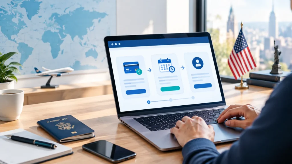 U.S. visa portal appointment and applicant profile process