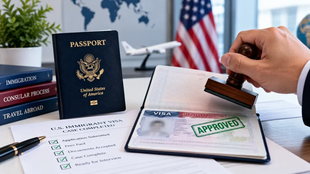 NVC immigrant visa case completed and approved