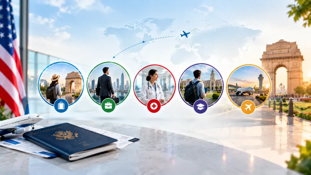 Visual guide to India visa categories for US citizens